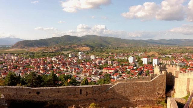 stunning views of ohrid from tsar samuels fortress macedonia