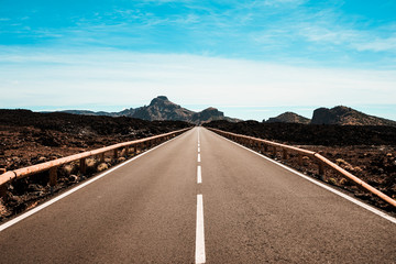 Coast to coast trip to the discovery of the volcano of Teide 