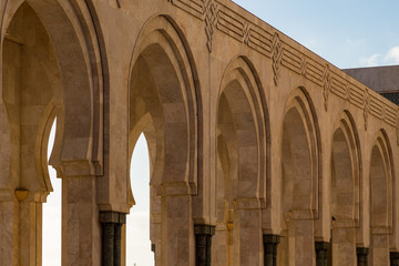 Fototapeta na wymiar Moschee Hassan II. in Casablanca in Marokko