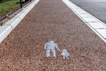 歩道 ピクトグラム　路上表記