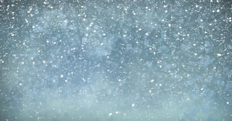 Winter holiday background with snow, copy space