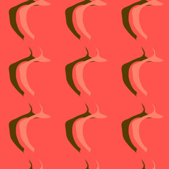 Seamless pattern background with multi-colored wavy lines.