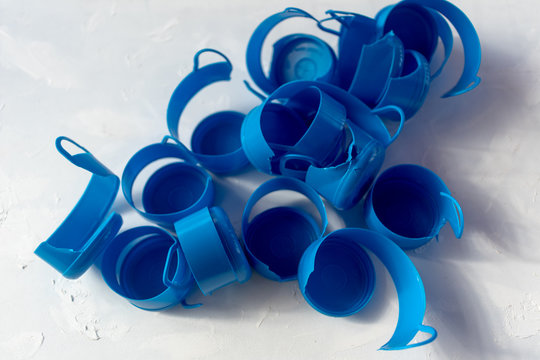 water demijohn caps collected for recycling