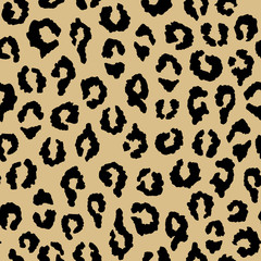 Fototapeta premium Seamless pattern leopard print.Texture for print, wallpaper, home decor, textile, package design, invitation or website background.