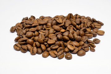 Kaffeebohnen in Nahaufnahme