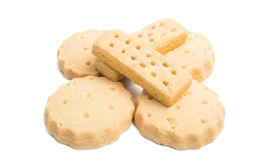 butter cookies isolated