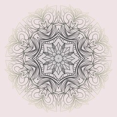 Ornamental round lace. Sacred oriental mandala. color floral ornament. Modern Decorative vector illustraation