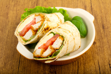 Chicken bread roll