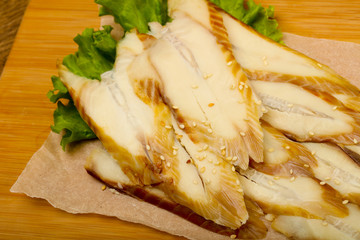 Eel sashimi