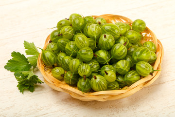 Gooseberries in the bowl
