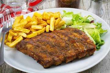 grilled pork rib
