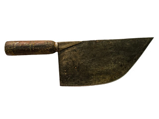 Group of cleaver knife on isolated Background