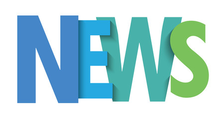 NEWS colorful typography banner