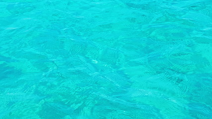 Turquoise sea sea, close-up
