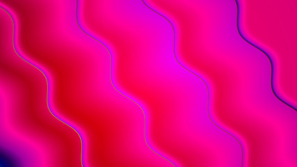 Background with a variety of multicolored waves in a paper style.