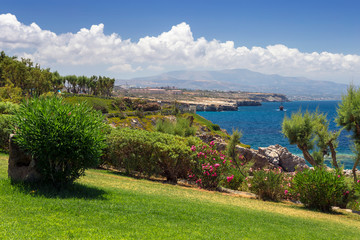 The shore of Crete, Greece.
