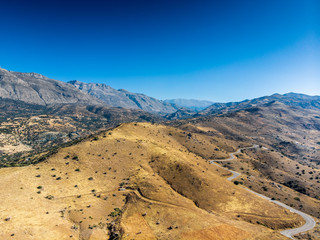 Plakat View of mountain range against sky