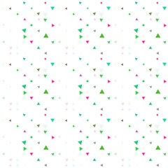 Abstract seamless pattern background with multi-colored varied triangles.