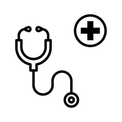 Stethoscope vector icon