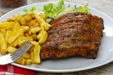 grilled pork rib