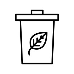 Recycle bin vector icon