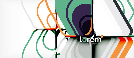 Geometric abstract background