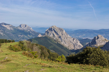 Urkiola natural park in Vizcaya, Spain