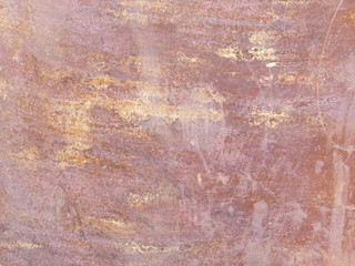 Closeup of rusted tank in the desert