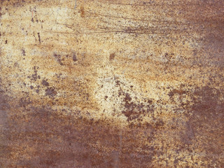 Desert Grunge white and yellow rust on steel