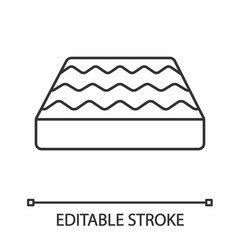 Orthopedic bed mattress linear icon