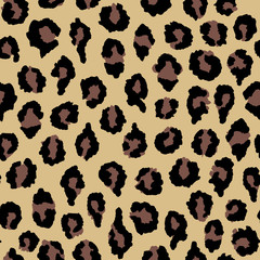 Fototapeta premium Seamless pattern leopard print.Texture for print, wallpaper, home decor, textile, package design, invitation or website background.