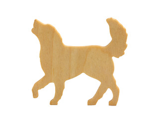 Golden retriever from a tree isolated.