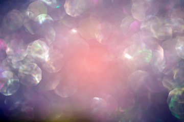Abstract image of light flare bohek made with lens blur effect