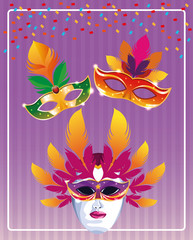 Mari gras masks