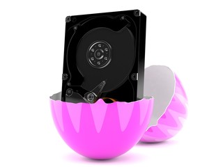 Hard drive inside easter egg