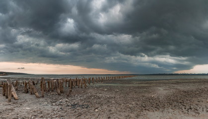 Clouds over the Salt Lake near Odessa, Ukraine