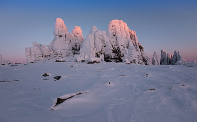Ostantsy - an isolated array of rock, remaining after the destruction of the unstable part: the...