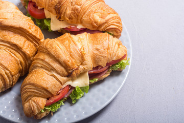 French croissant sandwich