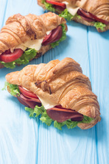 French croissant sandwich