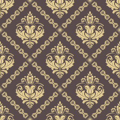 Orient vector classic pattern. Seamless abstract background with vintage elements. Orient background. Ornament for wallpaper and packaging