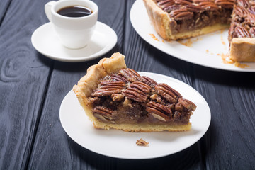 Autumn american pecan pie