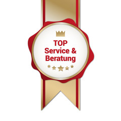 edles Gütesiegel für Top Service und Beratung