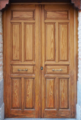 Traditional wooden door