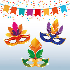 Fototapeta premium Mari gras masks