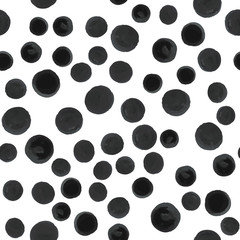Abstract Pattern Coloring black polka