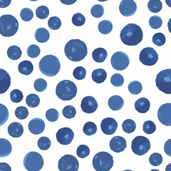 Abstract Pattern Coloring of blue polka