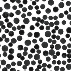 Pattern black polka