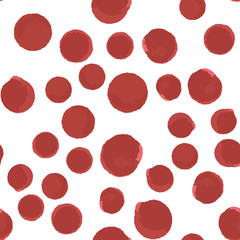 Pattern red polka