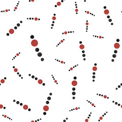 Pattern Seamless black and red points