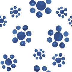 Pattern Seamless blue flowers